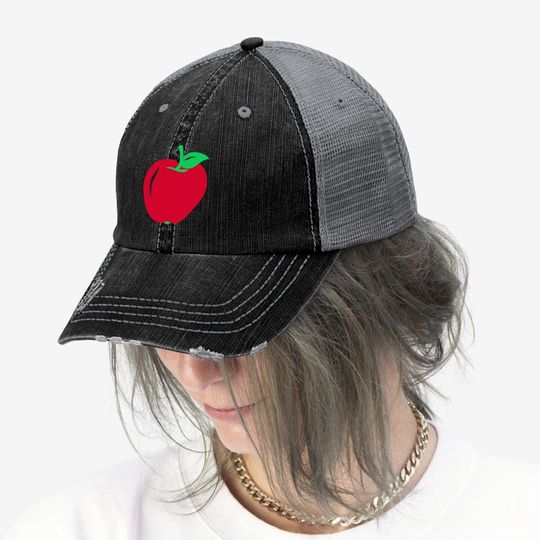 Red Apple Trucker Hat