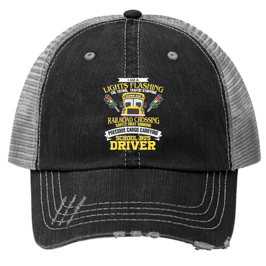 I'm A School Bus Driver School Bus Driver Gift Trucker Hat