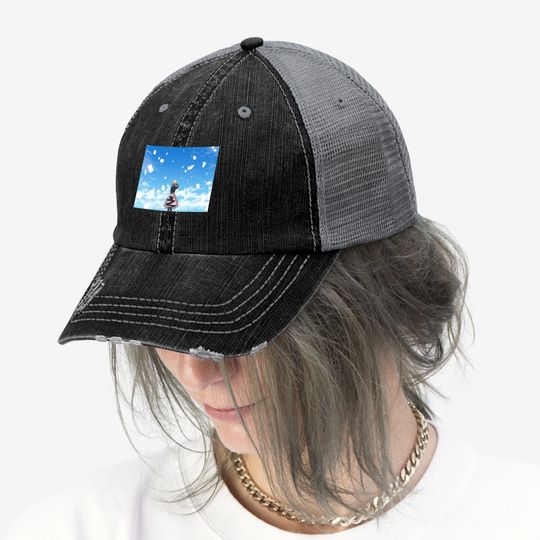 Violet Evergarden Violet Fashion Summer Trucker Hat Short Sleeve Trucker Hat