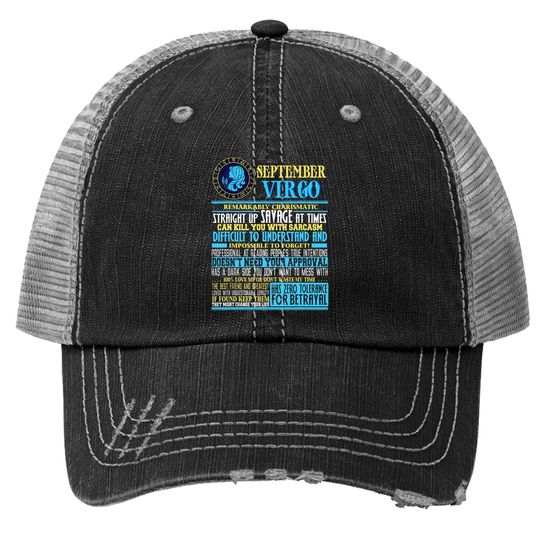 Virgo Facts September Virgo Trucker Hat