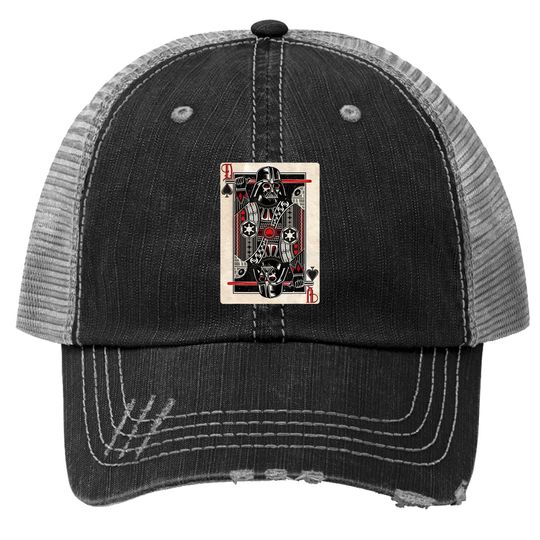 Darth Vader King Of Spades Graphic Trucker Hat