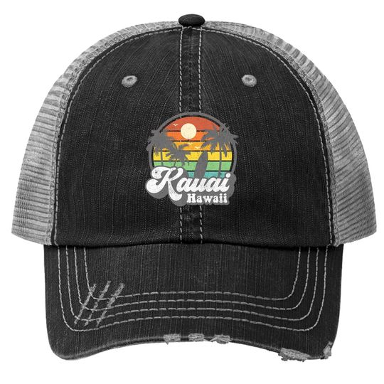 Vintage Kauai Beach Hawaii 70's Trucker Hat
