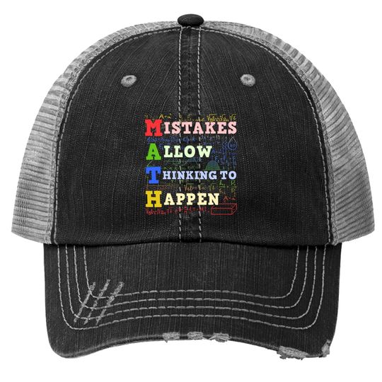 Math Teacher Math Student Mathematics Trucker Hat