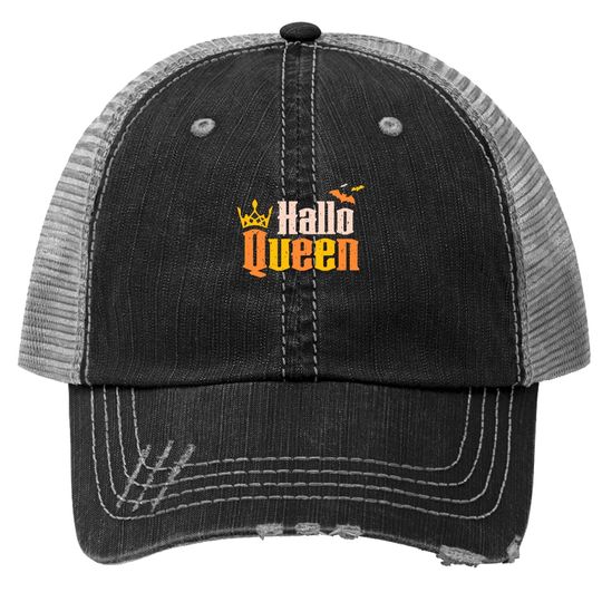 Halloqueen Crown Queen Of Halloween Costume Trucker Hat