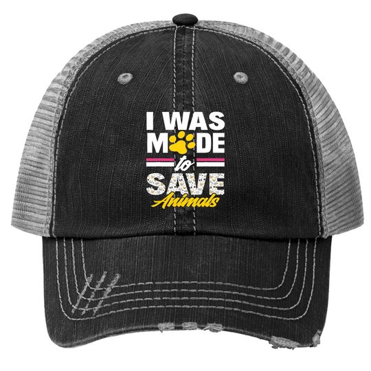 Made Save Animals Funny Veterinary Technician Classic Trucker Hat