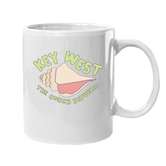 Key West Conch Florida Keys Gift Seceded Conch Coffee Mug