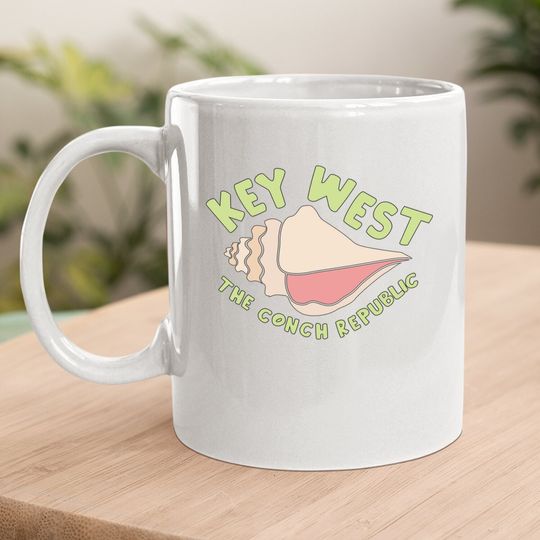 Key West Conch Florida Keys Gift Seceded Conch Coffee Mug