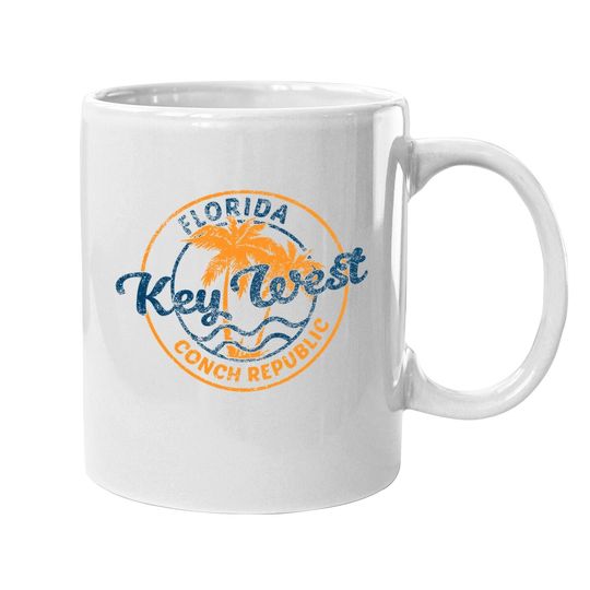Key West Vintage Emblem Basic Cotton Coffee Mug