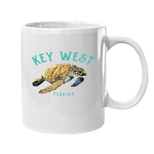 Key West Florida Happy Sea Turtle Coffee Mug