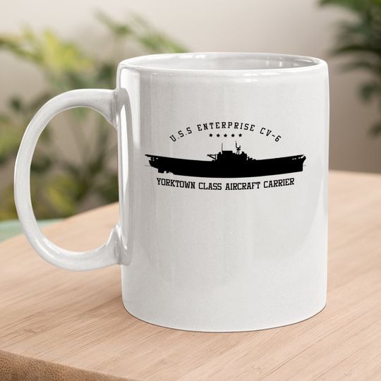 Uss Enterprise Aircraft Carrier Coffee Mug