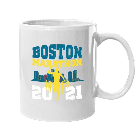 Boston 2021 Marathon Runner 26.2 Miles Coffee Mug