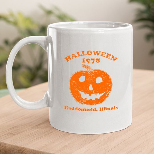 Halloween 1978 Holiday Spooky Gift Myers Pumpkin Haddonfield Coffee Mug