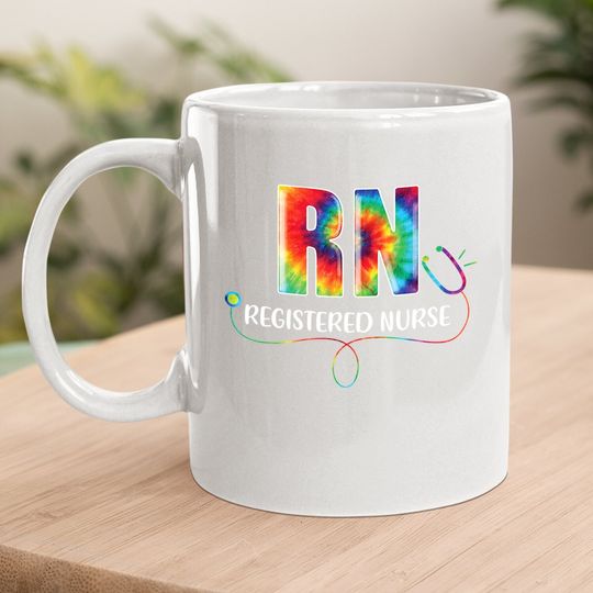 Rn Nurse Tie Dye Registered Nurse Life 2021 Coffee Mug