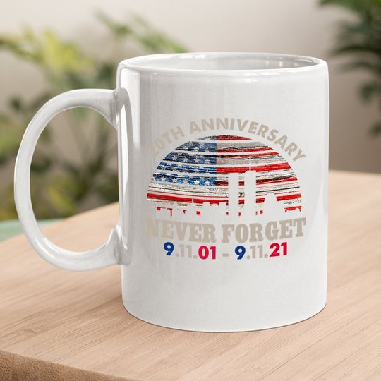 One World Trade Center Usa Flag Coffee Mug