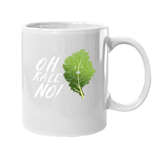 Oh Kale No! Vegan Design, Vegetarian Gift, Veggie Gift Coffee Mug
