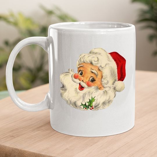 Christmas Santa Claus Face Coffee Mug
