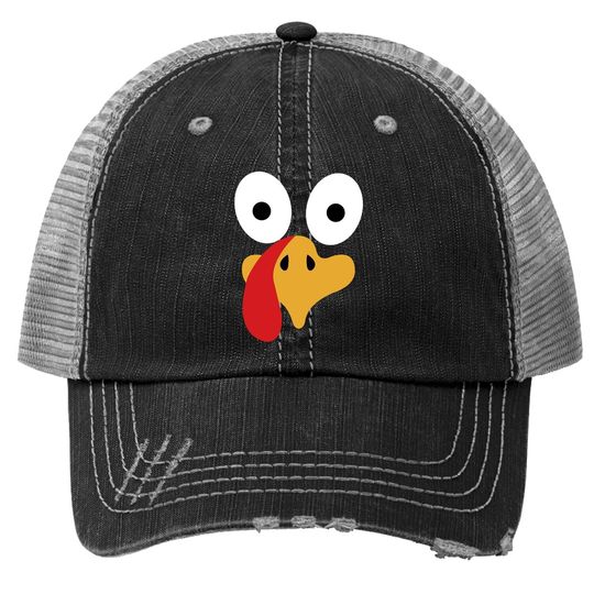 Cute Turkey Fall Thanksgiving Trucker Hat