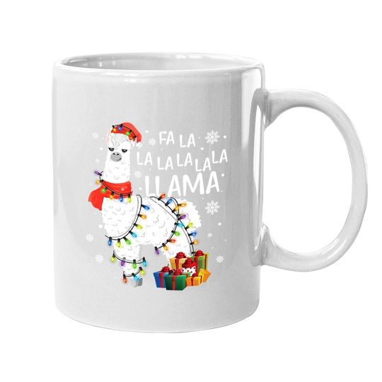 Fa La La Llama Funny Christmas Coffee Mug