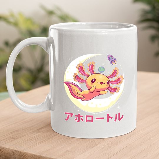 Pastel Goth Axolotl Kawaii Japanese Anime Aesthetic Nu Goth Coffee Mug