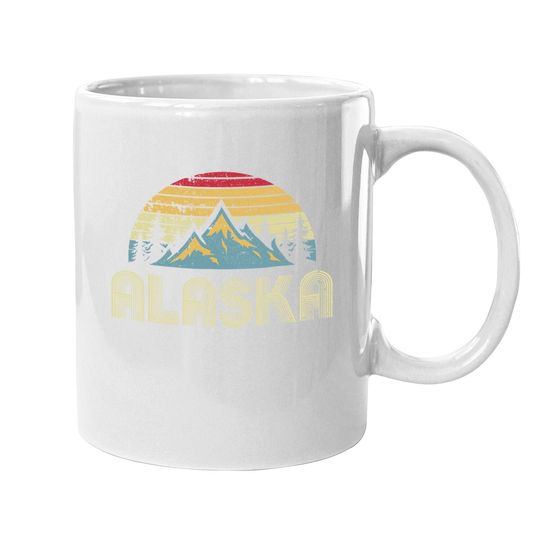 Alaska Vintage Mountains Nature Hiking Coffee Mug