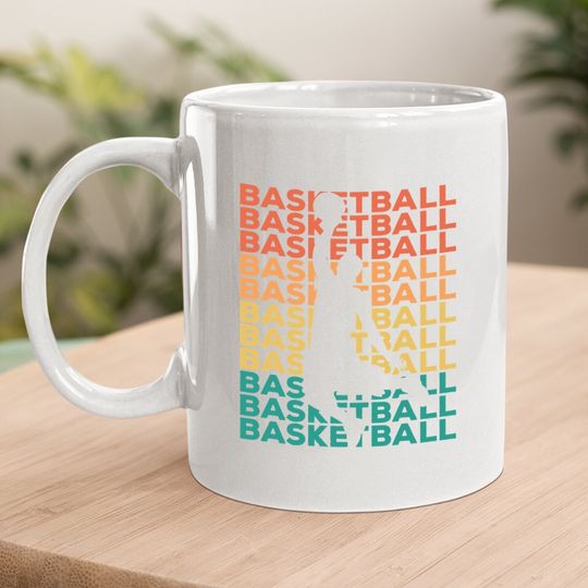 Retro Vintage Basketball Gift For Basketball Players Coffee Mug