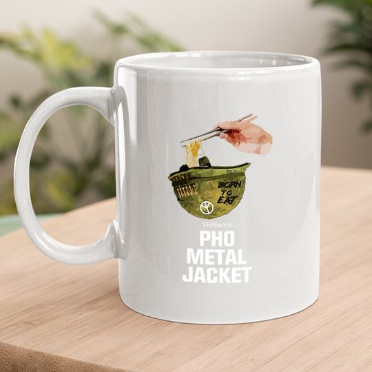 Pho Vietnam's Pho Metal Jacket Gamer Gift For Veteran Coffee Mug