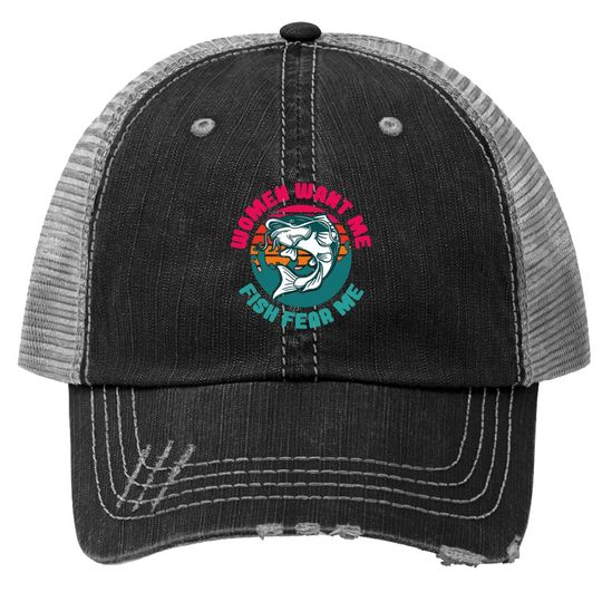 Wants Me Fish Fear Me Classic Trucker Hat