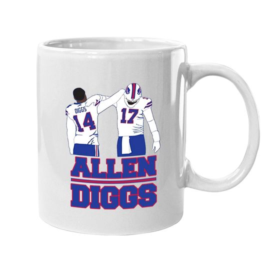 Stefon Diggs Josh Allen Back Pat Buffalo Football Fan Coffee Mug