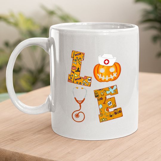Love Halloween Nursing Coffee Mug
