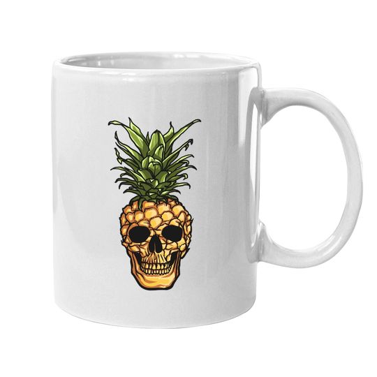 Pineapple Skull Coffee Mug Pineapple Coffee Mug