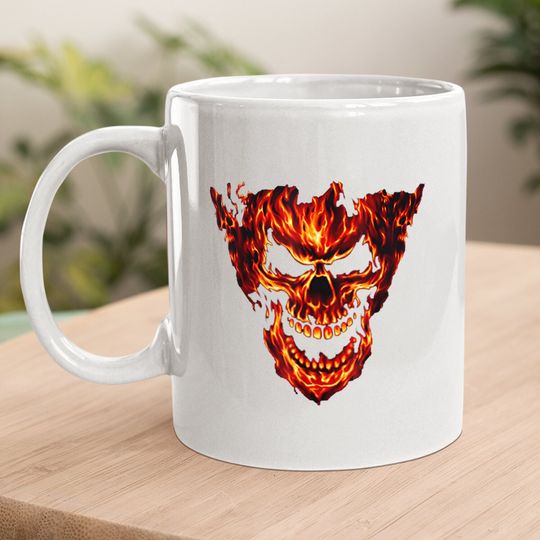 Fire Flame Skull Awesome New Coffee Mug