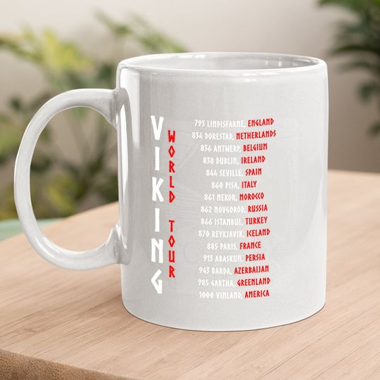 Viking World Tour Front And Backprint! Coffee Mug