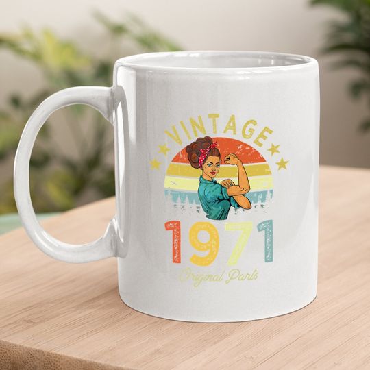 Vintage 1971 50th Birthday Coffee Mug