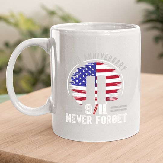 Patriot Day 2021 Never Forget 9-11 20th Anniversary Coffee Mug