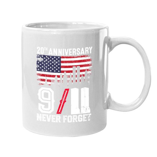Never Forget 9/11 20th Anniversary Patriot Day 2021 Coffee Mug