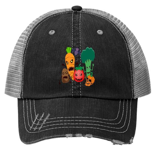 Scary Halloween Vegetables Classic Trucker Hat