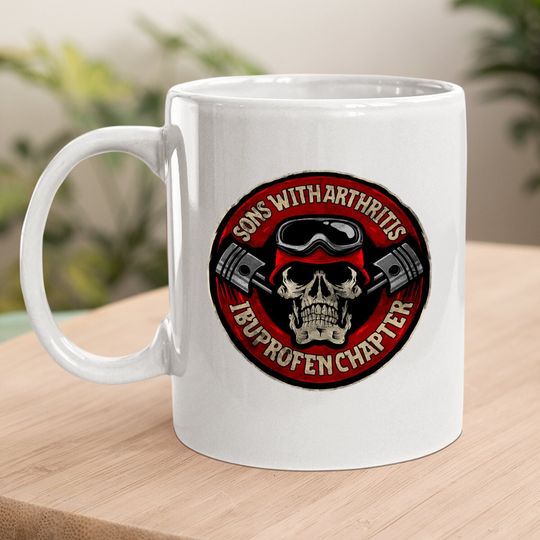 Sons With Arthritis Ibuprofen Chapter Father Motorcycle Coffee Mug