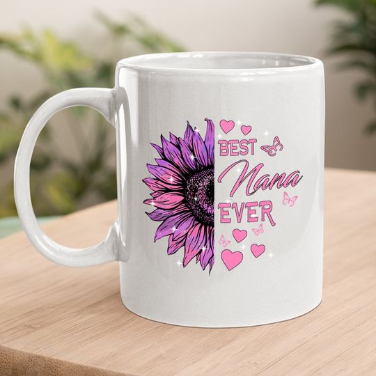 Best Nana Ever Purple Flowers Classic Coffee Mug