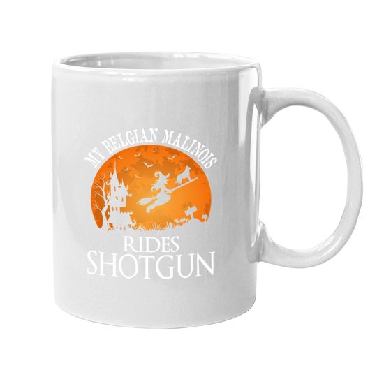 Belgian Malinois Rides Shotgun Dog Lover Coffee Mug