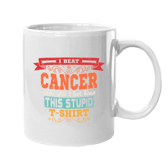 Cancer Retro Awareness Survivor Gift Coffee Mug