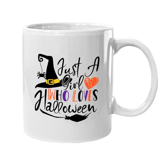 Just A Girl Who Loves Halloween Coffee Mug
