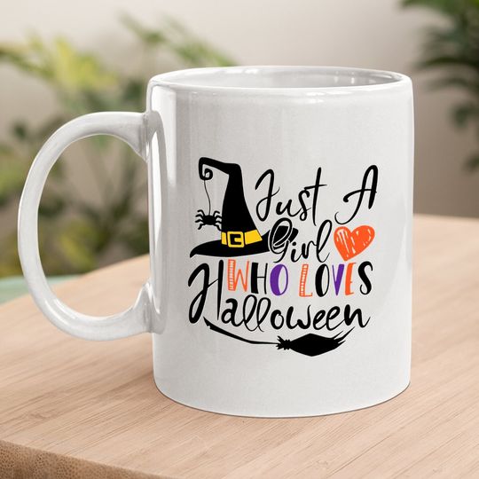 Just A Girl Who Loves Halloween Coffee Mug