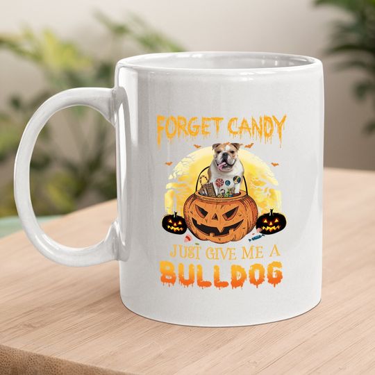 Candy Pumpkin Bulldog Coffee Mug