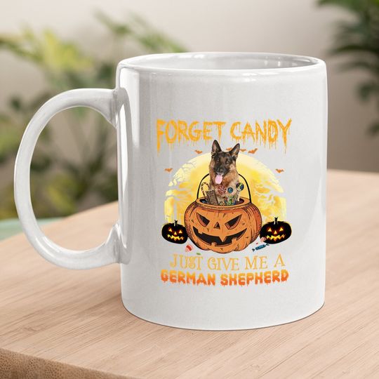Candy Pumpkin German Shepherd Coffee Mug