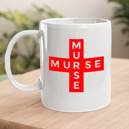 Cool Male Nurse Cross Design Coffee Mug