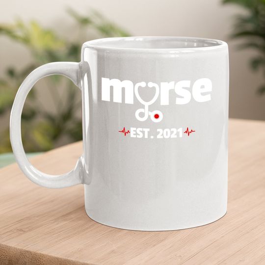 Murse Est. 2021 Graduation Gift For Male Nurse Coffee Mug