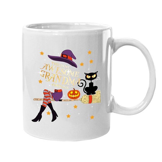 This Is My Awesome Grandma Costume Halloween Grandma Witch Coffee Mug