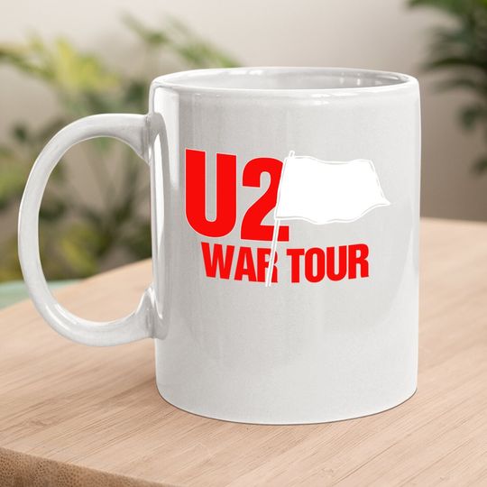 U2 War Tour Vintage 1983 Black Concert Coffee Mug