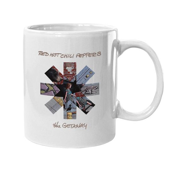 Red Hot Chili Peppers Getaway Album Asterisk Slim Fit Coffee Mug Black
