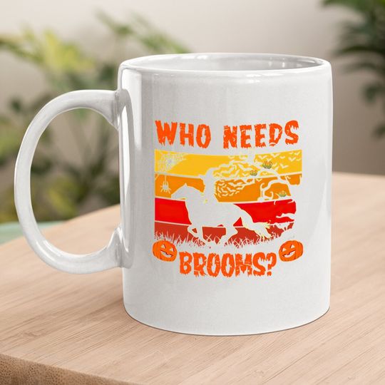 Horse Halloween Brooms Are For Beginners Classic Coffee Mug